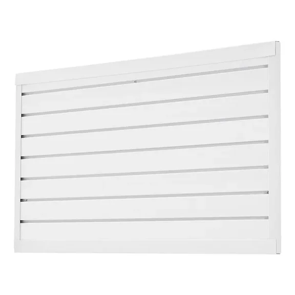 Modular PVC Slat Wall Panel 2x4 ft for Garage Storage and Display,Easy-to-Install Adjustable White Slatwall with DIY Cutting Options