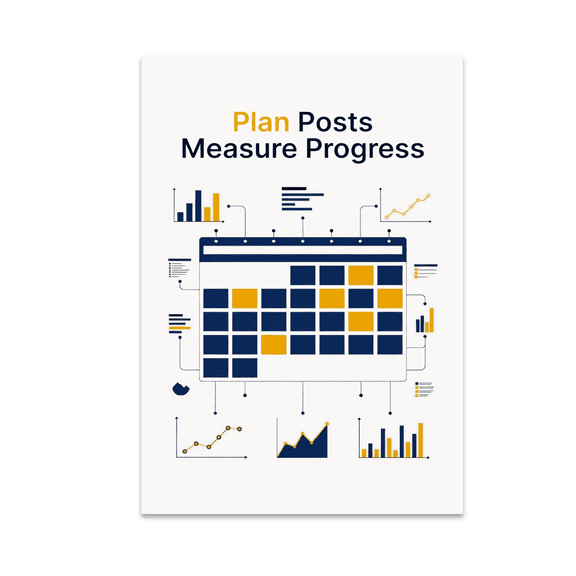 Modular Planning Grid for Content - Content Creators - 13x19 Poster Print