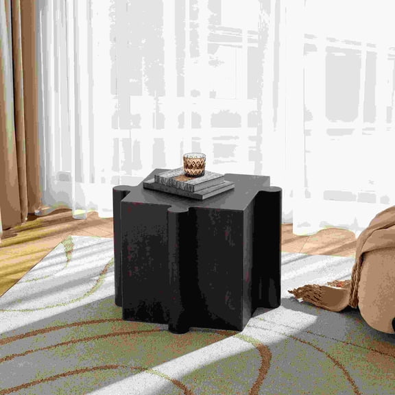 Modular Puzzle Side Table for Outdoor Patio, Antique Copper MGO Table for Custom Layouts, 15.75x15.75x17.75 Inches