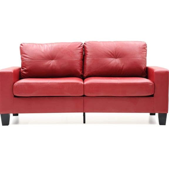 Modular Red Queen Bed, 32 In. Width, 71 Depth, Foam Filled Full Pu Upholstery