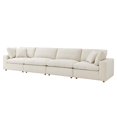 thumbnail image 1 of Modular Sectional Deep Sofa Set, Beige, Fabric, Modern Contemporary, Living Lounge Cafe Room Hotel Lobby Hospitality, 1 of 10