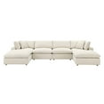 thumbnail image 1 of Modular Sectional Deep Sofa Set, Beige, Fabric, Modern Contemporary, Living Lounge Cafe Room Hotel Lobby Hospitality, 1 of 10