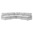 thumbnail image 1 of Modular Sectional Deep Sofa Set, Grey Gray, Fabric, Modern Contemporary, Living Lounge Cafe Room Hotel Lobby Hospitality, 1 of 10
