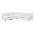 thumbnail image 1 of Modular Sectional Deep Sofa Set, White, Fabric, Modern Contemporary, Living Lounge Cafe Room Hotel Lobby Hospitality, 1 of 10