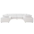 thumbnail image 1 of Modular Sectional Deep Sofa Set, White, Fabric, Modern Contemporary, Living Lounge Cafe Room Hotel Lobby Hospitality, 1 of 10