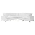thumbnail image 1 of Modular Sectional Deep Sofa Set, White, Fabric, Modern Contemporary, Living Lounge Cafe Room Hotel Lobby Hospitality, 1 of 10