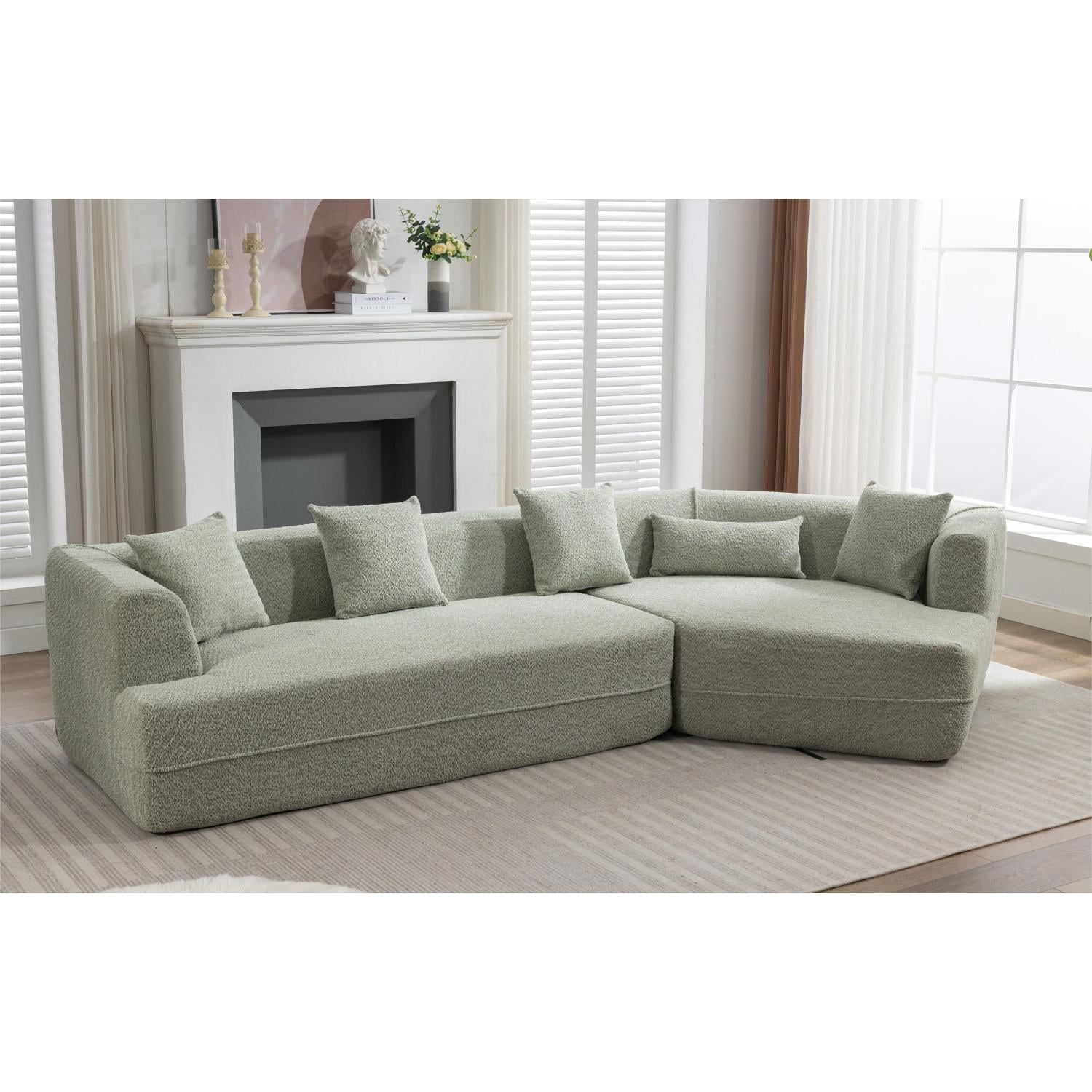 Modular Sectional Living Room Sofa Set Modern Minimalist Style Couch