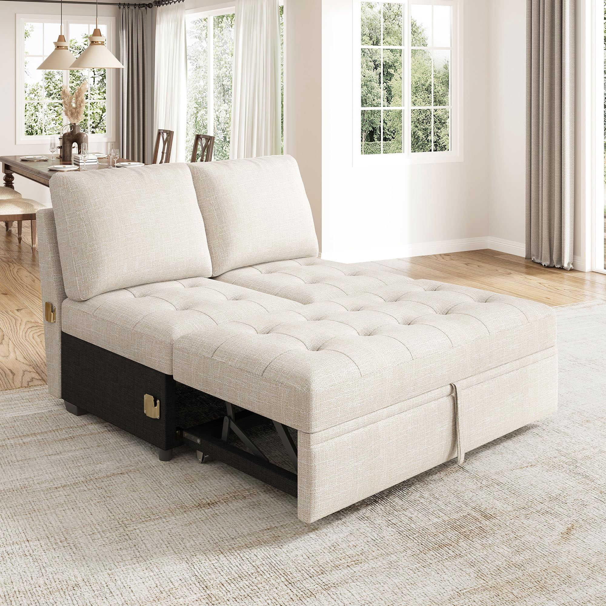 Modular Sectional Sleeper Sofa with Pull Out Bed, Pull Out Bed for ...