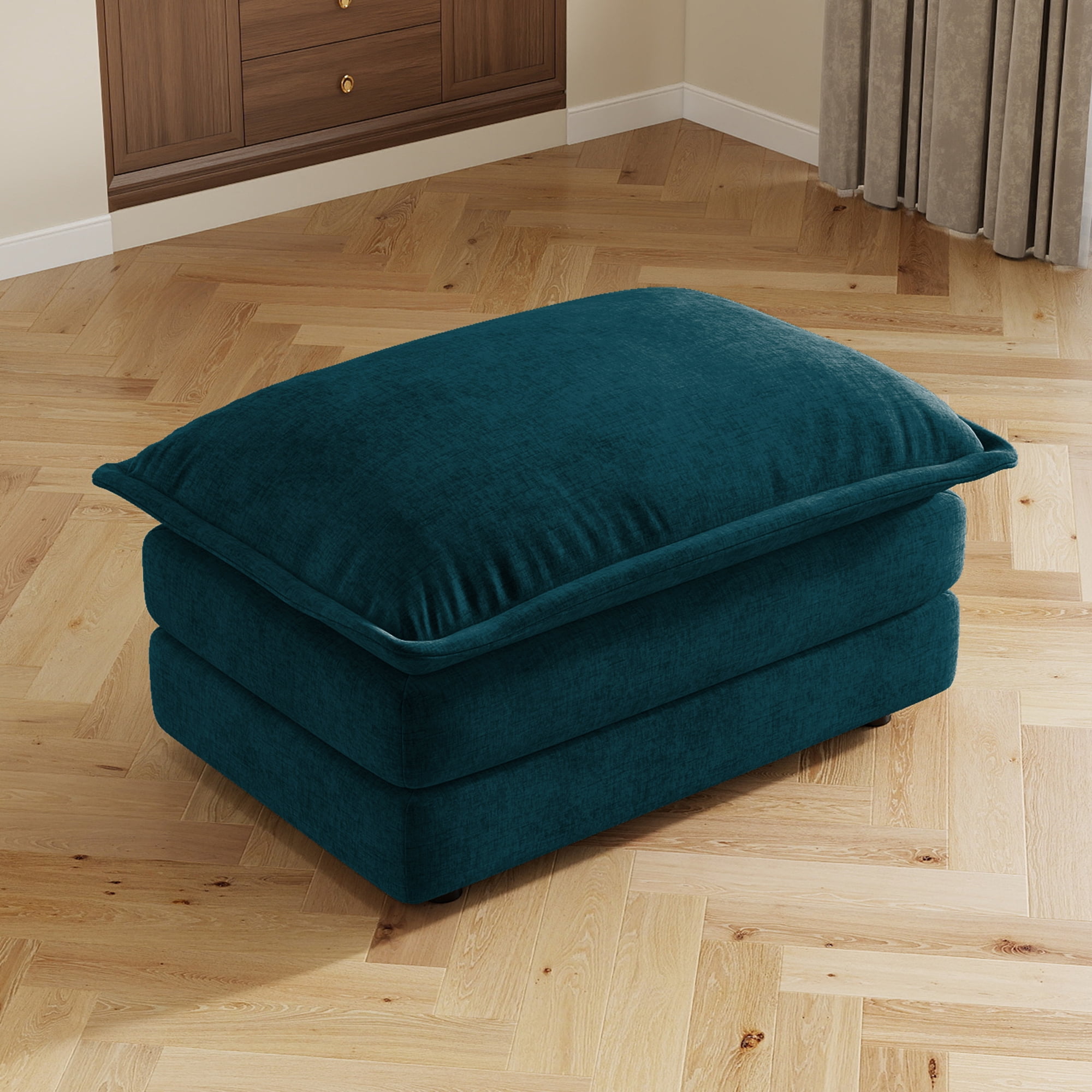 Modular Sectional Sofa Chenille Fabric Solid Wood Frame Flexible Combination for Living Room Home Theater