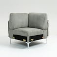 thumbnail image 1 of Modular Sectional Sofa Corner Seat,Middle Seat Module Couch,Gray, 1 of 8