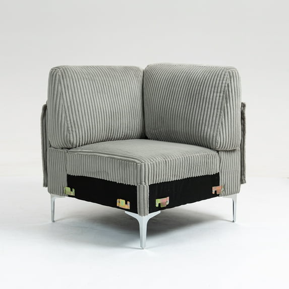 Modular Sectional Sofa Corner Seat,Middle Seat Module Couch,Gray