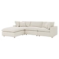 thumbnail image 1 of Modular Sectional Sofa Couch, Light Beige, Fabric, Living Kitchen Cafe Bistro Hospitality Restaurant, Modern Contemporary HB33223, 1 of 14