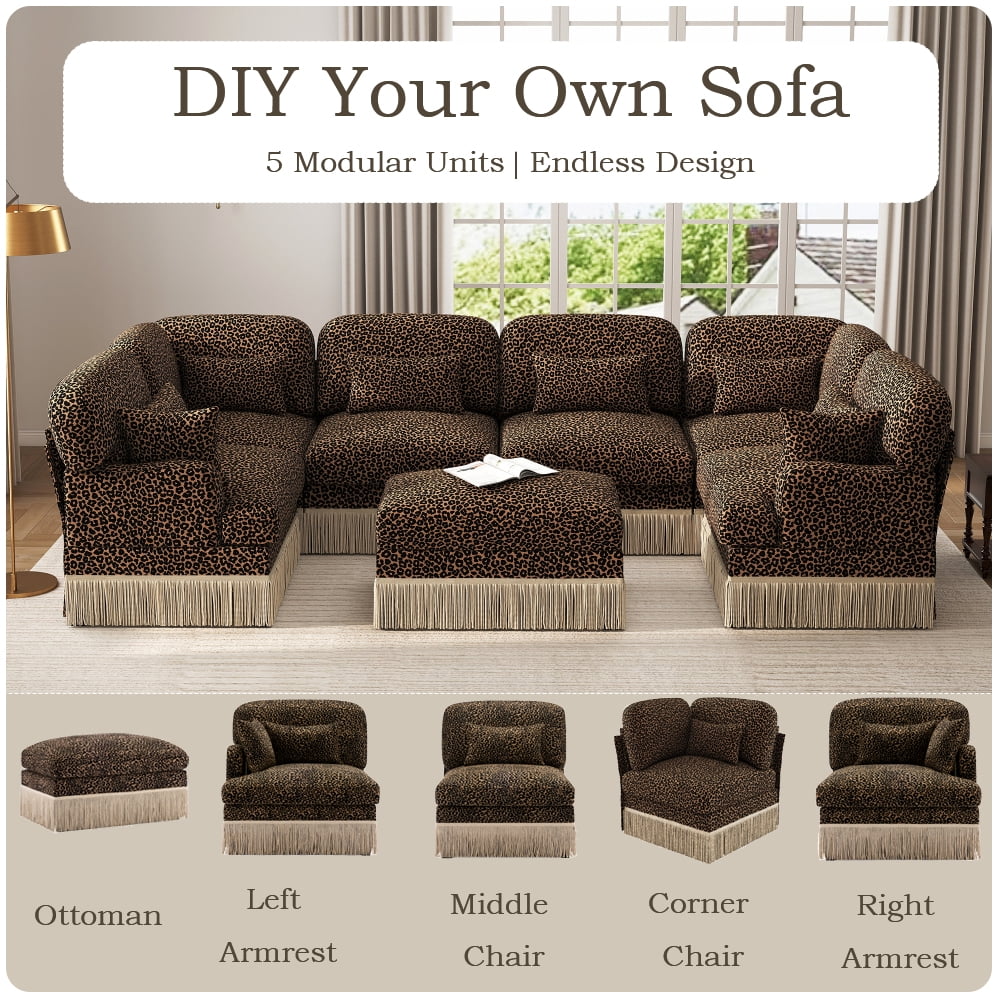 Modular Sectional Sofa Right Arm Chair Module, DIY Sofa Component, Custom Configuration Couch Piece
