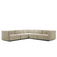 thumbnail image 1 of Modular Sectional Sofa Set, Beige Black, Fabric, French Living Lounge Cafe Lobby Hospitality Restaurant, Modern Contemporary HB34041, 1 of 15