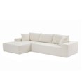 thumbnail image 1 of Modular Sectional Sofa Set, Modern L-Shape Fabric Couch, Free Combination Upholstered Sleeper Sofa, 1 of 7