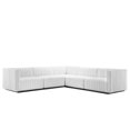 thumbnail image 1 of Modular Sectional Sofa Set, White Black, Fabric, French Living Lounge Cafe Lobby Hospitality Restaurant, Modern Contemporary HB34040, 1 of 15