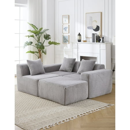 Modular Sectional Sofa for Play Areas / Flexible and Fun Seating Option