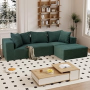 Modular Sectional Sofa with Chaise, Modern L Shaped Cloud Couch with Deep Seat, Sectional Couches for Living Room, Bedroom