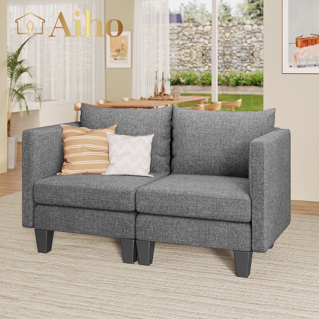 Aiho Double Seat Module for Modular Sofa, for Small Space Apartment