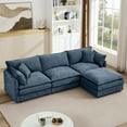 thumbnail image 1 of Modular Sectional Sofa with Reconfigurable L-Shaped Design, Deep Seat Memory Foam Cushions & Removable Ottoman Footrest for Living Room Comfort, 1 of 8