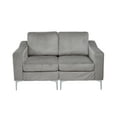 thumbnail image 1 of Modular Sectional Two-Seater Sofa , Corduroy Sectional Couch,Gray, 1 of 6