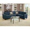 thumbnail image 1 of Modular Sectionals Living Room Sectional Sofa Modern Navy 4pcs Set Polyfiber Tufted Love-seat Corner Wedge Armles Chair, 1 of 7