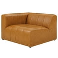 thumbnail image 1 of Modular Sofa Chair, Tan, Vegan Leather, Living Kitchen Cafe Bistro Hospitality Restaurant, Modern Contemporary HB33366, 1 of 8