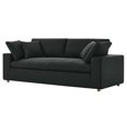thumbnail image 1 of Modular Sofa Couch, Black, Fabric, Living Kitchen Cafe Bistro Hospitality Restaurant, Modern Contemporary HB33512, 1 of 8