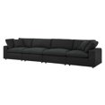 thumbnail image 1 of Modular Sofa Couch, Black, Fabric, Living Kitchen Cafe Bistro Hospitality Restaurant, Modern Contemporary HB34762, 1 of 5