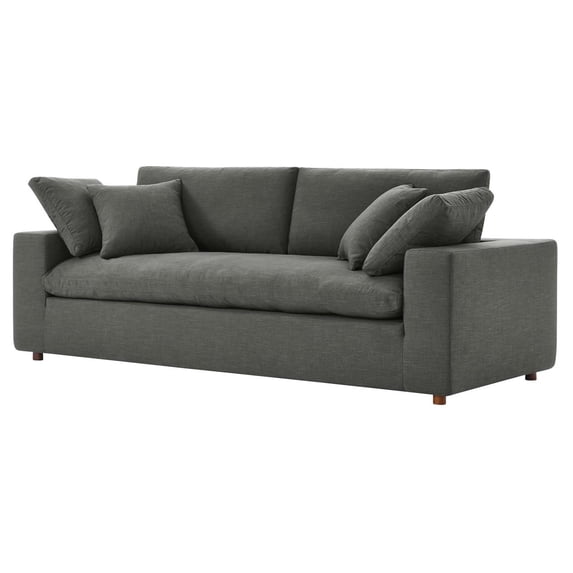 Modular Sofa Couch, Grey Gray, Fabric, Living Kitchen Cafe Bistro Hospitality Restaurant, Modern Contemporary HB33513
