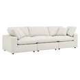 thumbnail image 1 of Modular Sofa Couch, Ivory White, Fabric, Living Kitchen Cafe Bistro Hospitality Restaurant, Modern Contemporary HB34757, 1 of 5