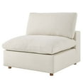 thumbnail image 1 of Modular Sofa Middle Chair, Beige, Fabric, Modern Contemporary, Living Lounge Cafe Room Hotel Lobby Hospitality, 1 of 8