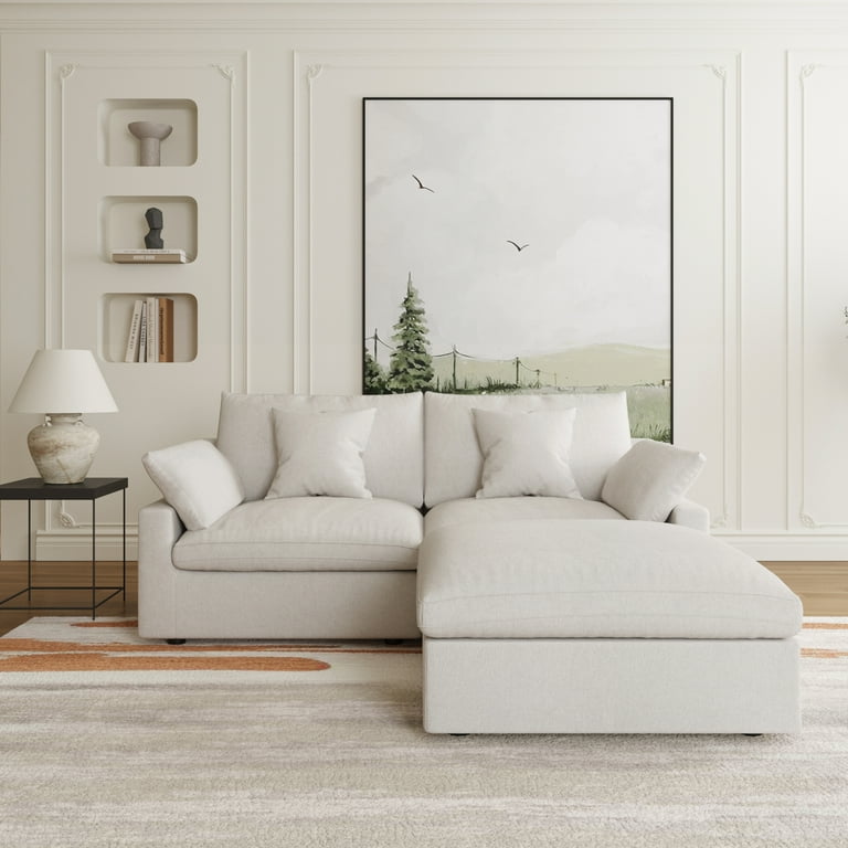 Modular Sofa Sectional Sofa L Shaped Deep Seat Cloud Couch in