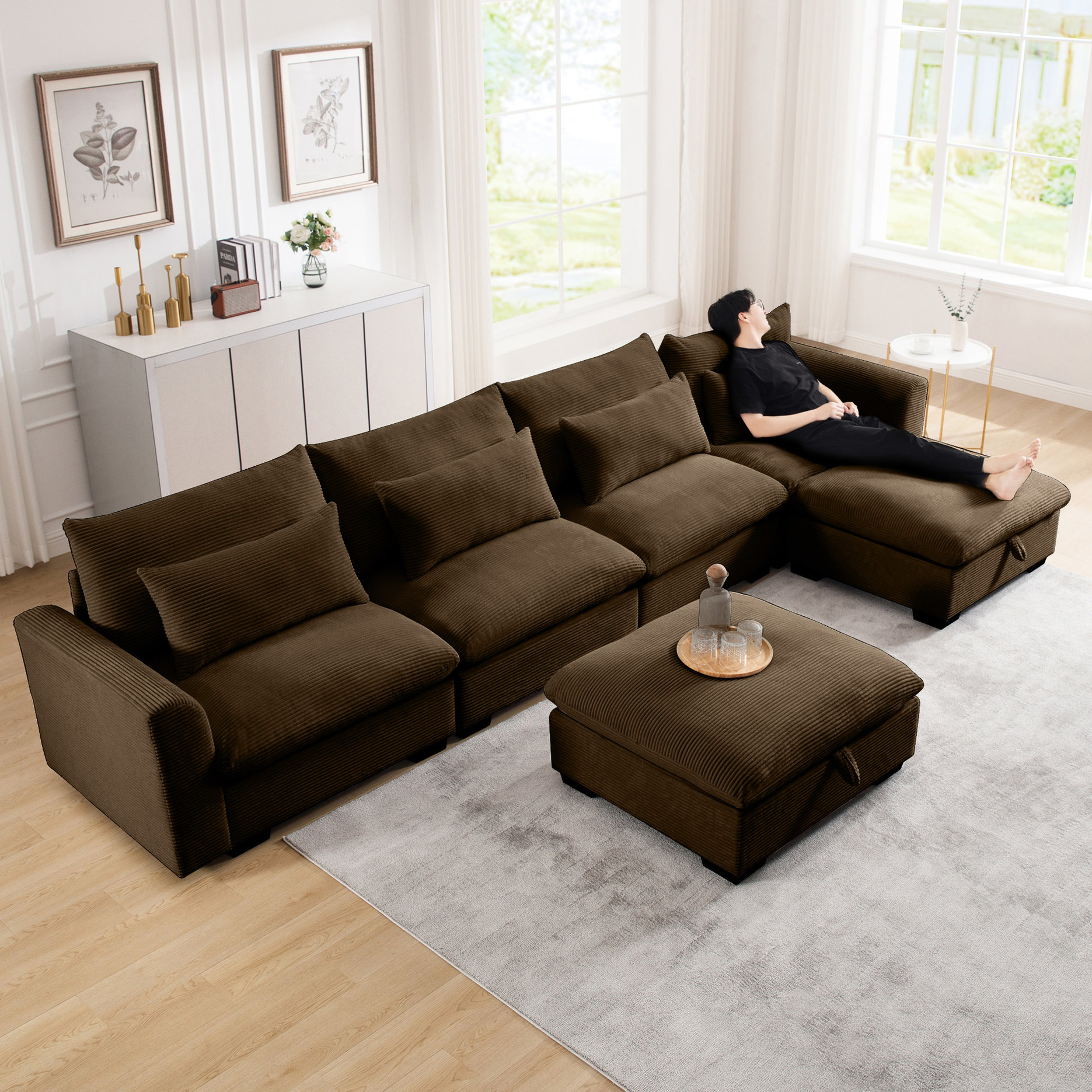 Sofa Multiple Modular Sofa with Storage | Multiple Sofa Combinations for Living Areas ...
