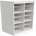 Modular Storage Angled Shelves Wood Closet Organizer Adjustable