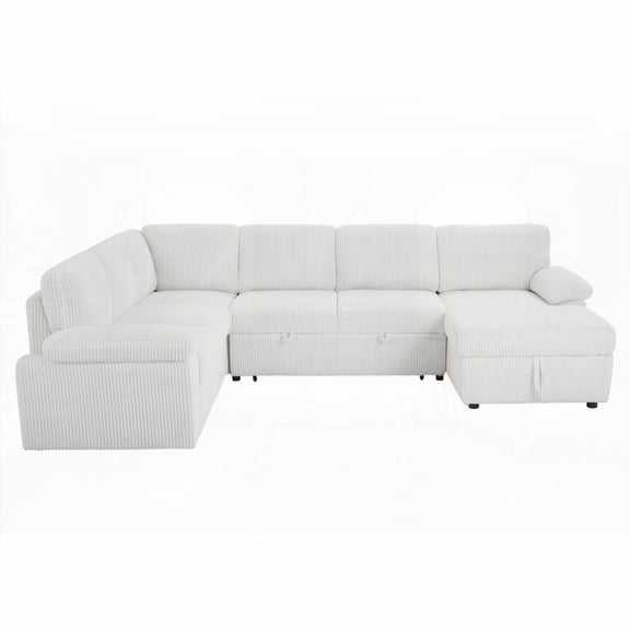 Modular Storage Deep Seat Sofa with Corduroy|Free L/U Shape|Home Use