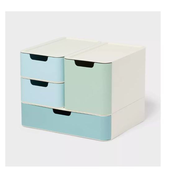 Modular Storage Drawer Set Blue - Brightroom