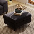 thumbnail image 1 of Modular Storage Ottoman for Sectional Sofa Chenille Upholstered Footrest Stool for Living Room Gray, 1 of 9