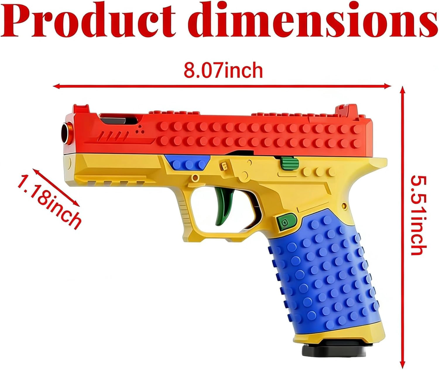 Modular Tactical Building Handle Set with Display Stand - DIY Assembly ...