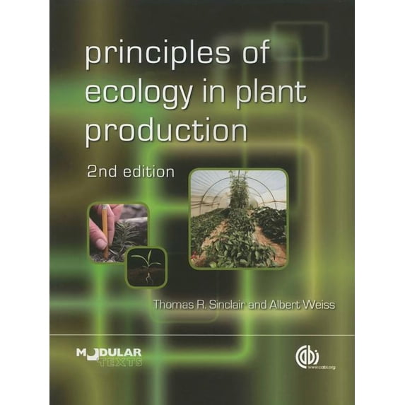 Principles of Ecology in Plant Production, (Paperback)