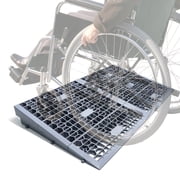 Modular Threshold Ramps, 3" Rise Plastic Wheelchair Ramps, 3000LBS Capacity, Mobility Door Ramps for Home Steps Detachable Entry Ramps, Non-Slip Curb Ramps for Scooters/Cars 2 PCS
