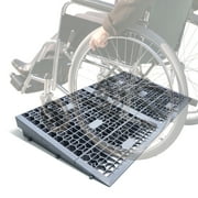 Modular Threshold Ramps, 3 Rise Plastic Wheelchair Ramps, 3000LBS Capacity, Mobility Door Ramps for Home Steps Detachable Entry Ramps, Non-Slip Curb Ramps for Scooters/Cars 2 PCS