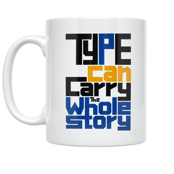 Modular Typography Design - Design Enthusiast - 11 oz Ceramic Coffee Mug