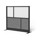 thumbnail image 1 of Modular Wall Room Divider System - Black Frame - 53" x 48" Starter Wall with Whiteboard, 1 of 4