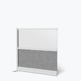 thumbnail image 1 of Luxor Expanse Modular Wall Room Divider System - Silver Frame - 53" x 48" Wide Panel Add-On Wall, 1 of 6