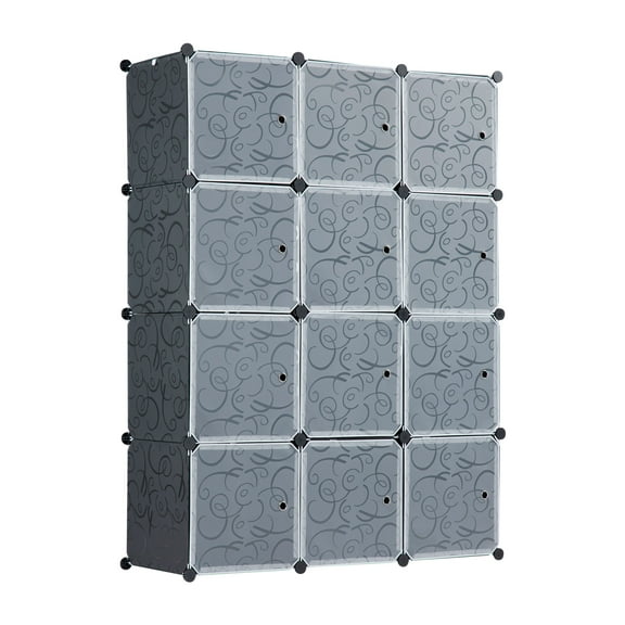 Modular Wardrobe Storage Organizer - 12 Cubes