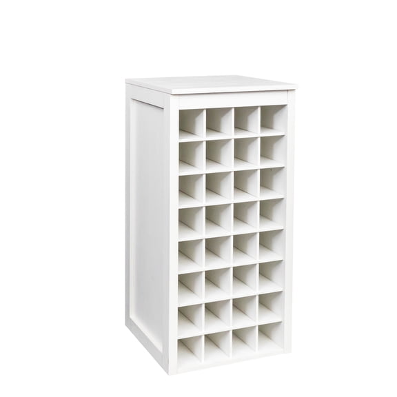 Modular Wine Bar Buffet Cabinet, 32 Bottle Storage Wooden Wine Rack Cabinet 17.815.9535.43 Inch for Home Kitchen