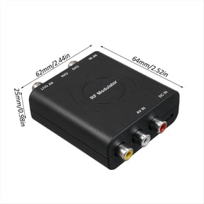 Modulator AV to Converter M61A AV TO CH3/CH4 Channels Video Input Adapter for VHF Demodulator Converter