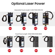 Module 450nm 10W Module Adjustable Focal Length Engraving Head High Speed Engraver Cutter 3D Printer CNC Router Module for DIY Craft Wood Leather Fabric Paper