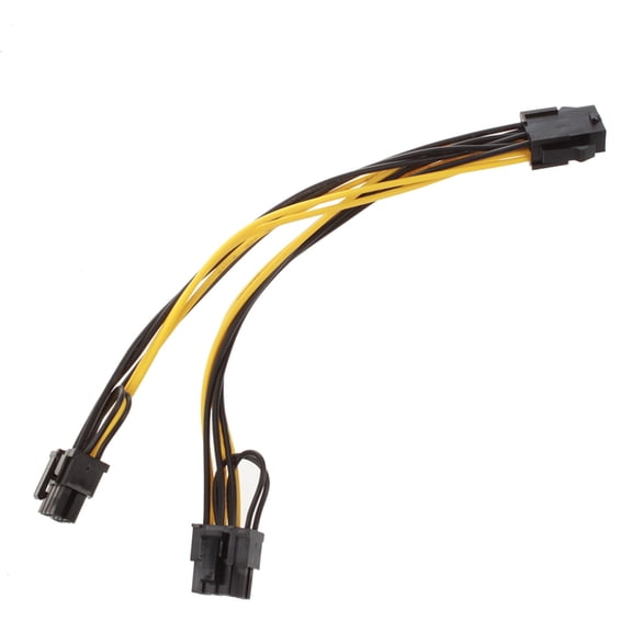 Module 6Pin to Dual PCI-E PCIe 8Pin + (6+2Pin) Power Ribbon Cable Cord 20cm for Tt 650 W0163 PSU Supply